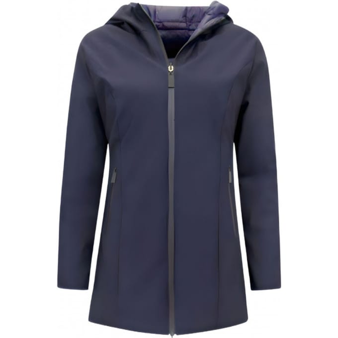 Double Face Dames Jassen Parka - Slim Fit - 2161B - Blauw