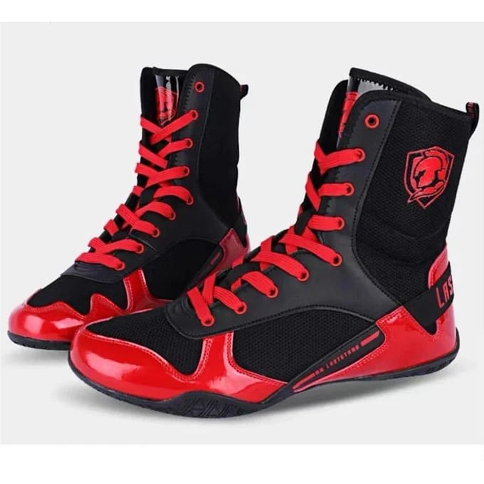Nouvelles chaussures de boxe pour hommes, chaussures de lutte légères, chaussures de boxe de luxe, baskets de sport 42 black