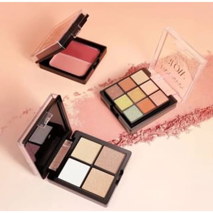 HANDAIYAN - Multi-Layer Glow & Go Stack Facial Makeup Palette - 2 Types 02 - (10g + 8g + 9.5g)