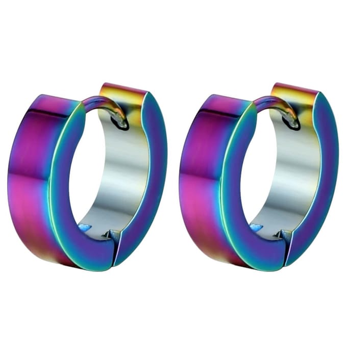 Fako Bijoux® - Oorbellen - Oorringen - RVS - Classic - Multicolor