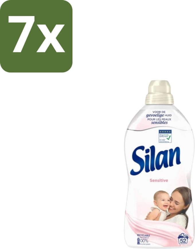 Silan – Wasverzachter – Sensitive – 1144 ml - Bulkverpakking - 7 stuks