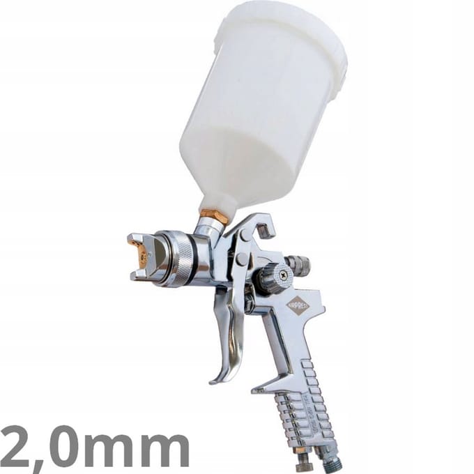 Airpress Verfspuit 45191 SP met mondstuk van 2,0 mm en beker van 600 ml