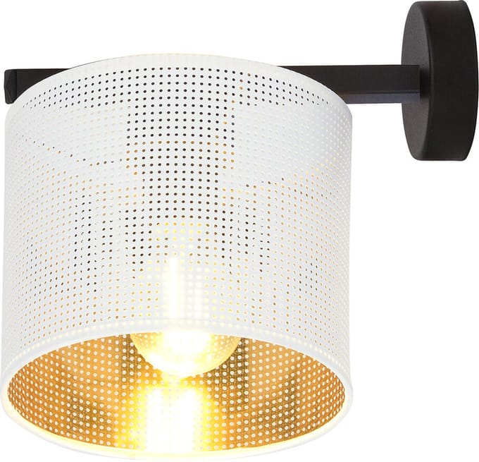 Ledl JORDAN Wandlamp Wit / Goud
