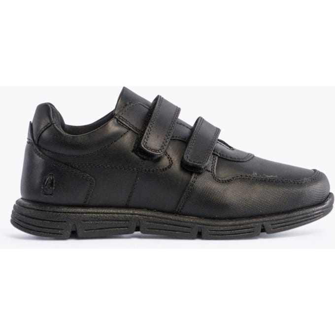 LUCAS Jongens Leren School Sneakers Zwart