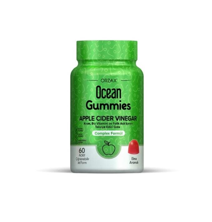 Orzax Ocean Gummies Appelciderazijn 60 Kauwbare Gel Vorm
