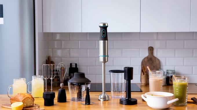 HAND-HELD BLENDER POWER TITANBLACK 1200 XL PERFECTCREAM & CRUSH CECOTEC 1200 W