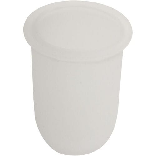 Bravat replacement drip tray, satin glass, for WC wall set, 119951