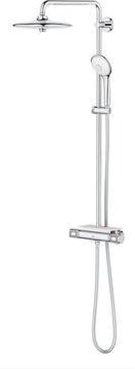 GROHE Euphoria Regendoucheset Opbouw- hoofddouche 26cm - massage handdouche rond - thermostatisch - chroom