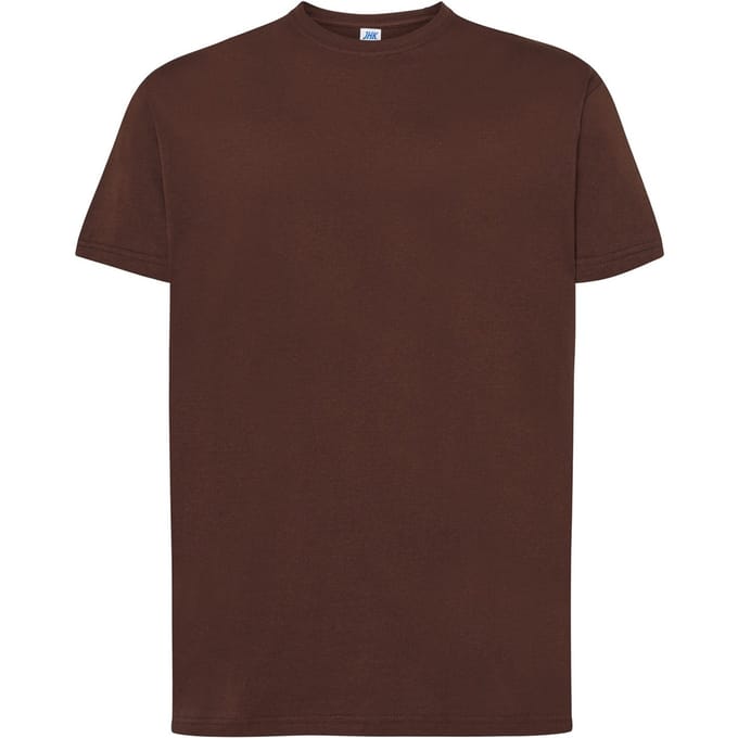 JHK Heren Normaal T-Shirt (Chocolade)