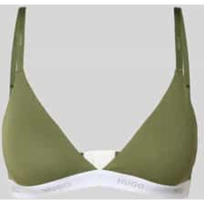 Bralette van katoenmix model 'HUGO ID TRIANGLE'
