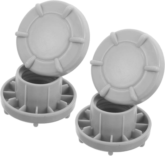 Peuter Glijdoppen - Veiligheidsmoer Afdekkingen - Speeltuin Veiligheid - Gladde Afwerking - 3 cm Binnendiameter - Lichtgrijs
