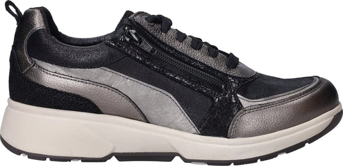 Xsensible Valletta Sneakers - Leer - Dames - Zilverkleurig - Maat 43