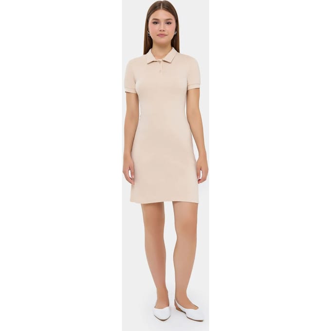 Knopen-Detail Mini Jurk