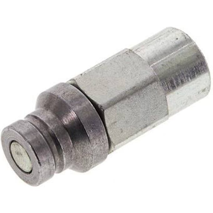 Stalen DN 4 Vlakdichtende Koppeling Insteeknippel G 1/8 inch Binnendraad D 13.5mm