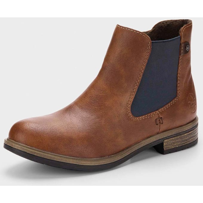Chelsea-boots met voering - bruin - Gr. 41 van Goldner Fashion