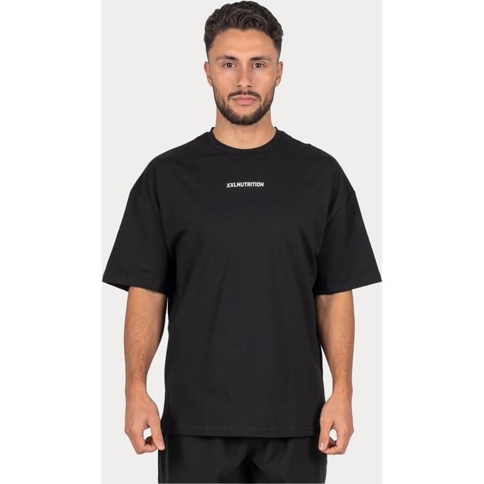 XXL Sportswear Rival Oversized T-Shirt - Black Zwart S