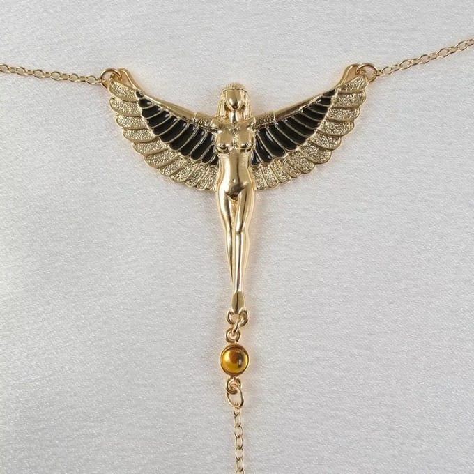 Sylvie Monthulé | Bodychain Sieraad | The Breath of Isis 2 Maat L