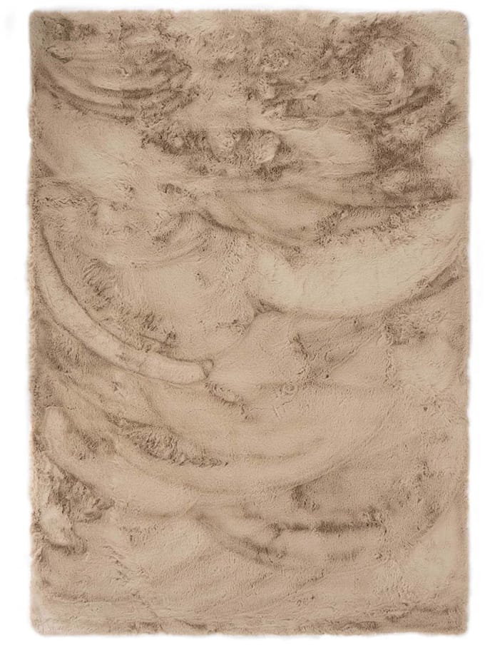 Fluffy vloerkleed - Comfy plus taupe 140x200