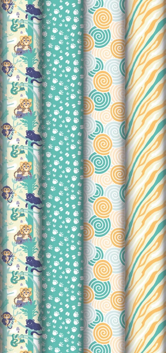 Clairefontaine Cadeaupapier 'Jungle', in display