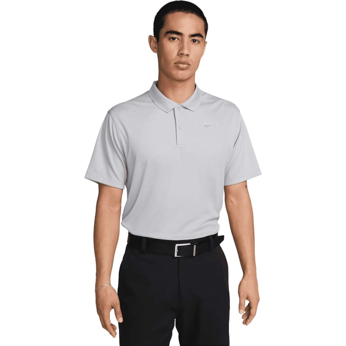 Nike Heren Victory Solid Poloshirt (Wolf Grijs/Wit)