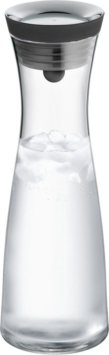 WMF Basic - Waterkaraf - 1,0L - Zwart - Druppelvrij - Geschikt voor Koelkastdeur