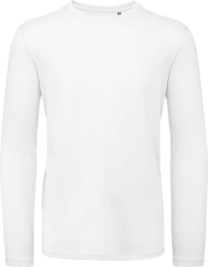 B&C Men's organic Inspire long-sleeve T-shirt CGTM070 - White - M