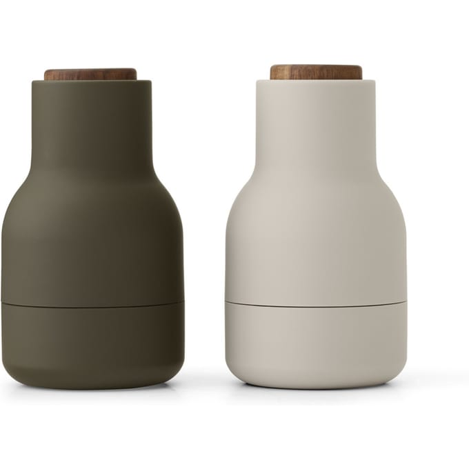 Audo Copenhagen Bottle Grinder Small Peper- En Zoutmolen Set Van 2 Green/Beige