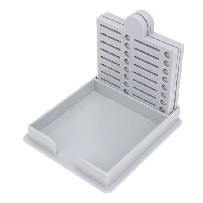 2 Pak Post-it Stencils met Houder ABS Post-it Dispenser Memo Blok Organizer met Lijntjes zwart