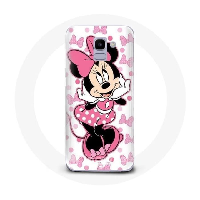 Coque pour Samsung Galaxy A6 2018 Minnie Mouse Dessin animé mignon rose