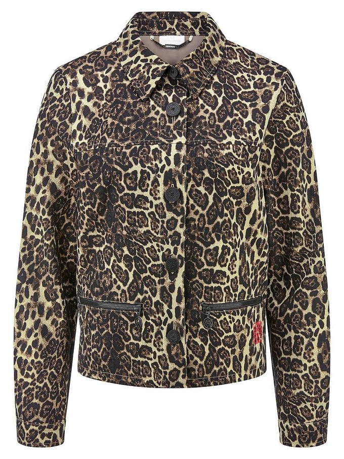 Jas trendy luipaard-­jacquard Van Sportalm Kitzbühel multicolour