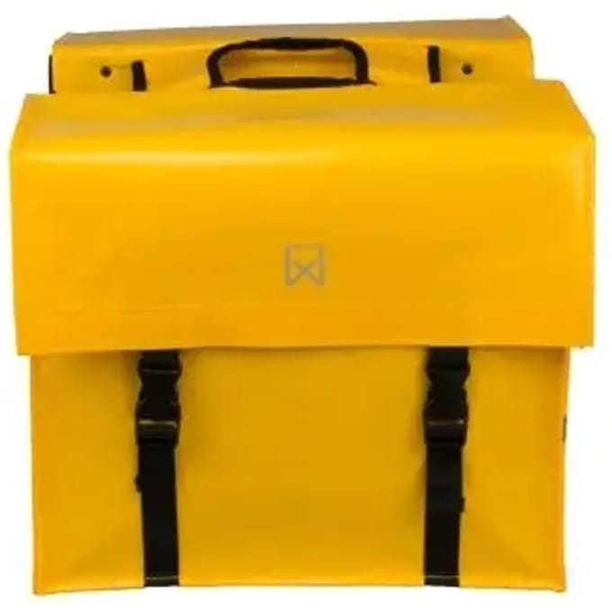 Dubbele tas voor bagagedragers van gecoat canvas Willex