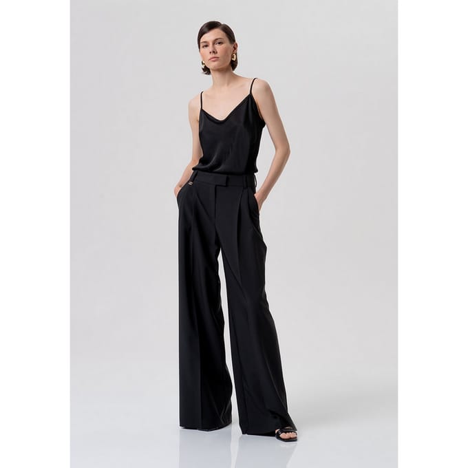 zwart vrouw paleis broek