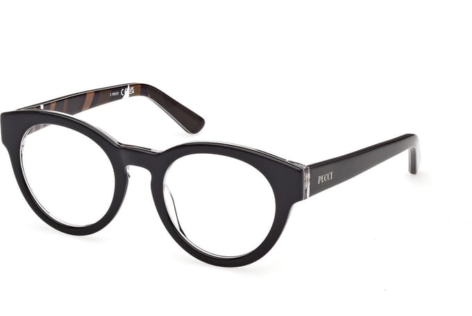 Emilio Pucci EP5282 BLACK MULTICOLOR FANTASY 50/21/140 Unisex Brilmonturen