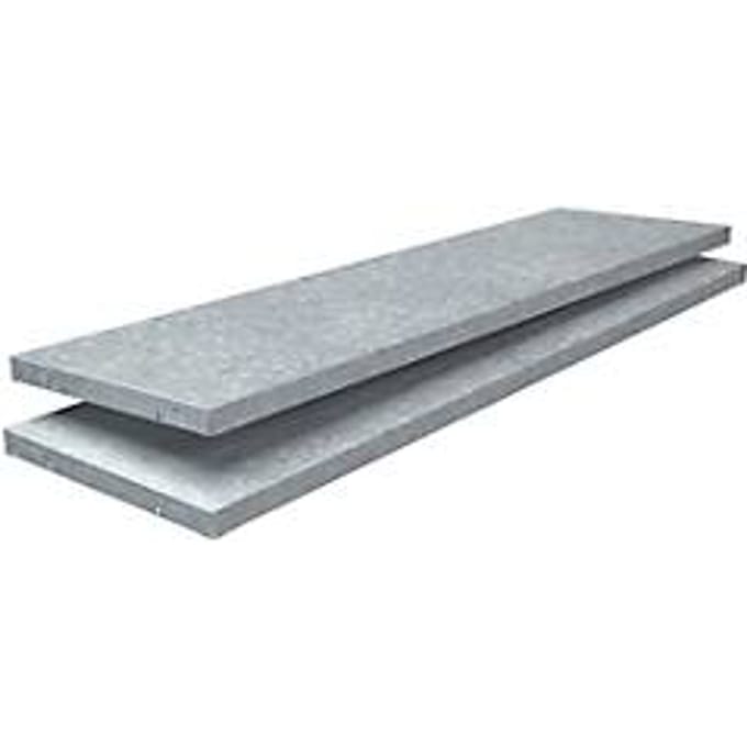 Extra legborden, voor insteekstellingen, B 1200 x D 350 mm, gegalvaniseerd