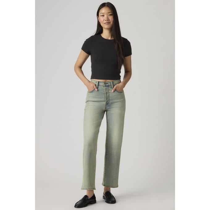 Levi's Ribcage Straight Ankle Jeans Größe: W25L27 | Straight Jeans Outlet | Damen