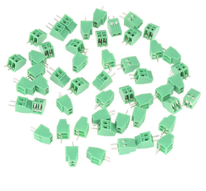 PCB Connector Schroefklemmenblok 2 Pin voor Aansluitblok 2,54 mm Stekkers