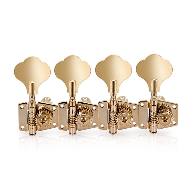 Guitarworks Basgitaar Stemmechaniek, 4-in-line, Goud
