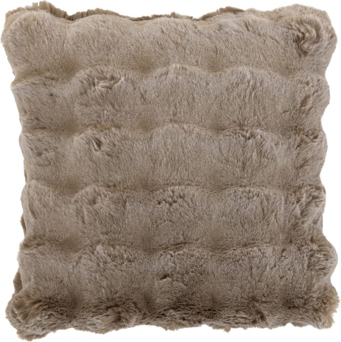 J-Line kussen Wave - polyester - taupe