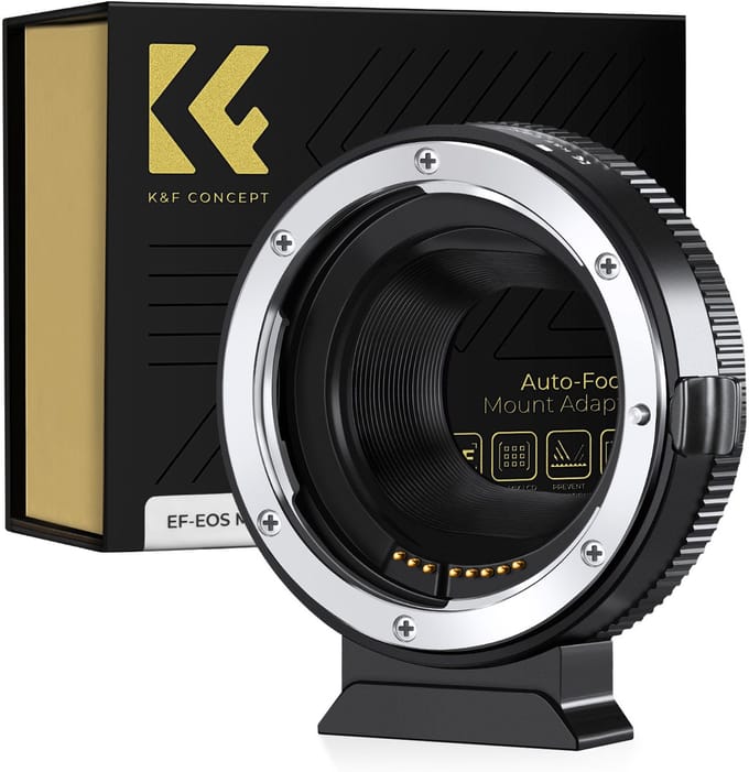 K&F Concept EF-EOS M Autofocus lens adapter voor Canon EOS EF/EF-S Lenzen naar Canon EOS M Camera (EF-M)