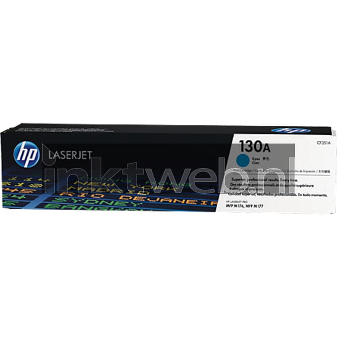 Tonercartridge hp cf351a 130a blauw