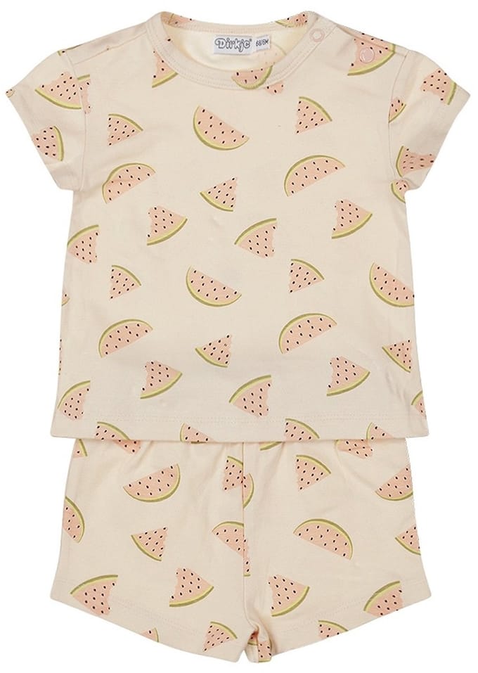 Dirkje meisjes Pyjama shortama Light pink - 05 Girls fresh