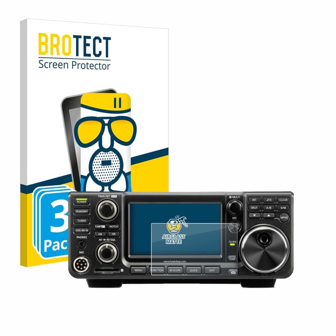 BROTECT - Screenprotector voor Icom IC-7300 - Folie Beschermfolie Beschermglas matte 3 Stuks