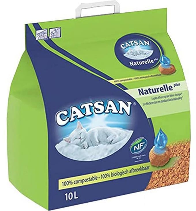 Natuurlijke Houtkorrels Litter voor Katten - 10L (Set van 2)