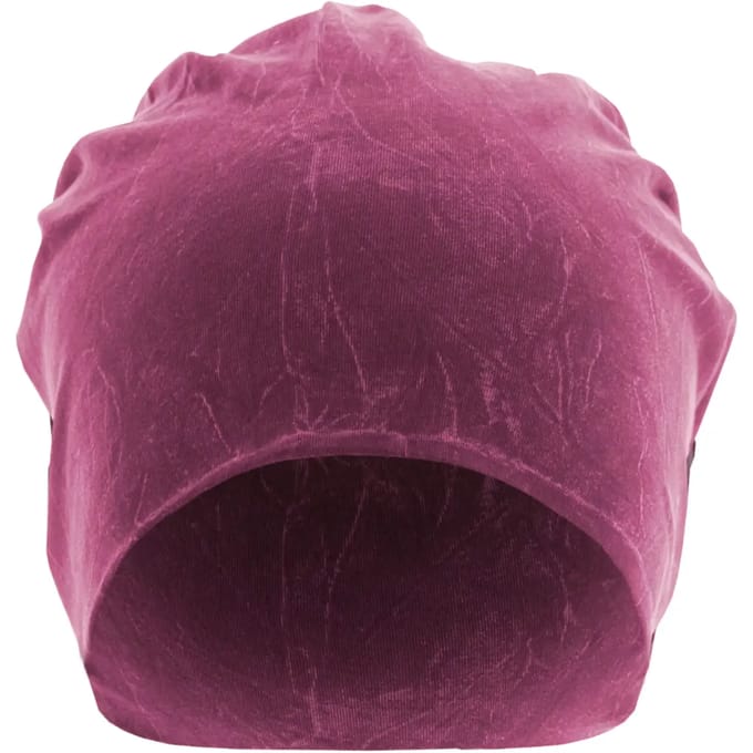 MSTRDS - Stonewashed Jersey Beanie purple one size Beanie Muts - Paars