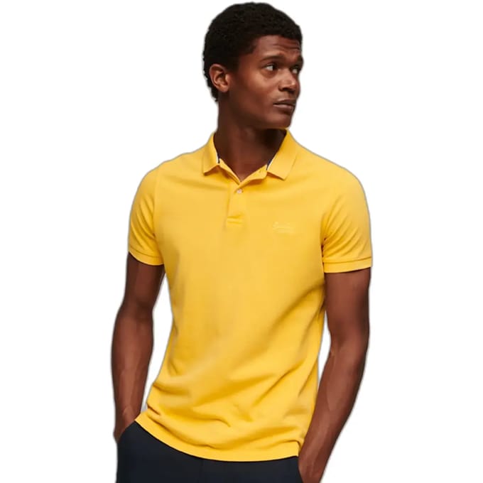 Superdry Vint Destroy Polo Geel M Man