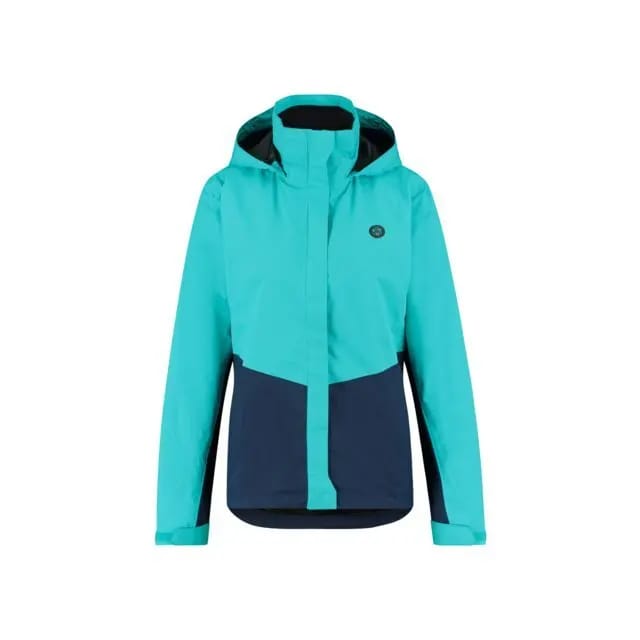 AGU Section Essential - Regenjas - Dames Regenjack - Waterdicht en Ademend - Poray 5.000 - Opvouwbaar - Reflecterend - Blauw - XS
