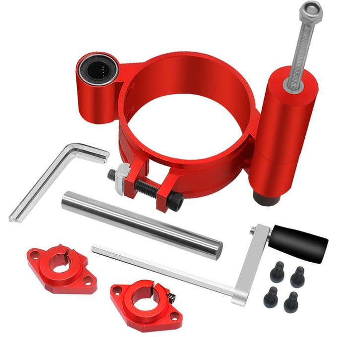 Router Heftafel Aluminium Hefplatformstandaard Houtbewerkingsbanken 47 mm Heffen voor 63,8-65 mm rood