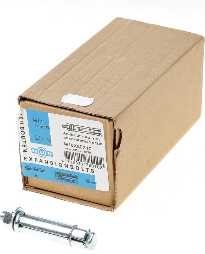 Hoenderdaal keilbout m 10x60x  80mm type a ]10[