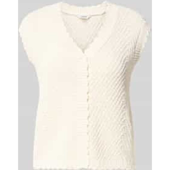 Mouwloos vest met V-hals model 'Maisa'