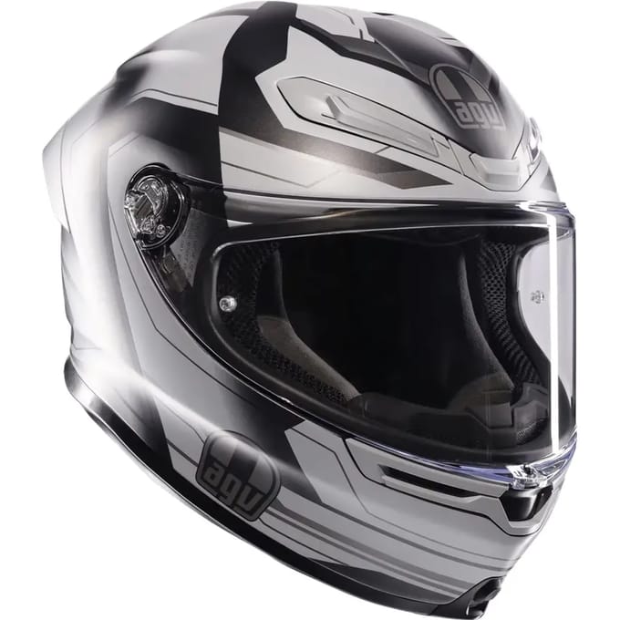 AGV K6 S E2206 Mplk Ultrasonic Matt Zwart Grijs Integraalhelm - Maat XL - Helm